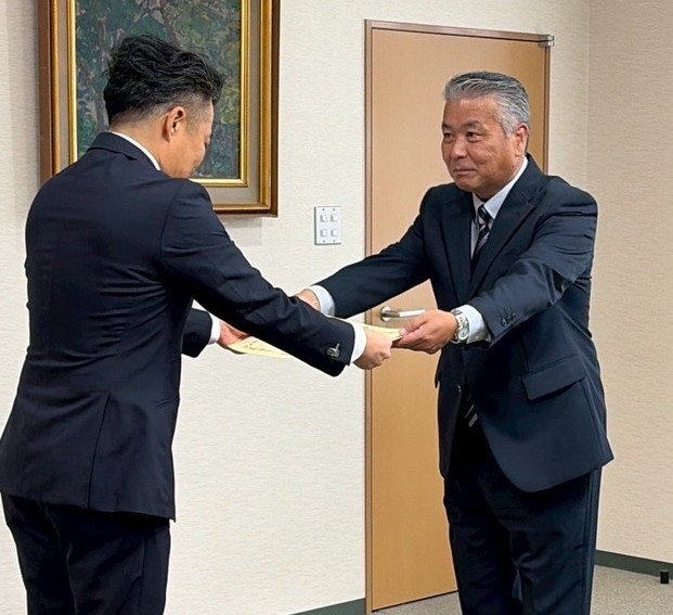 益田税務署長より「感謝状」が授与されました